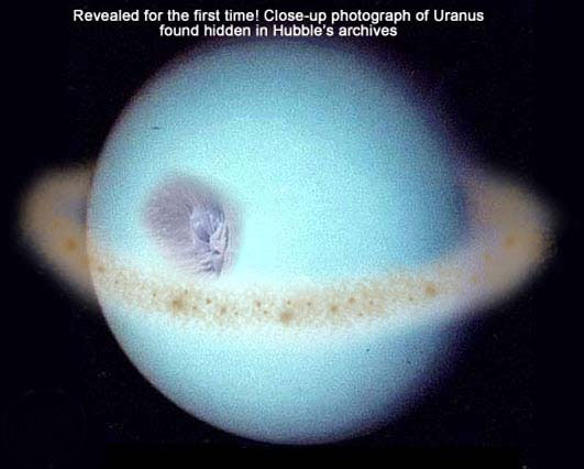 Fotografía secreta de Urano