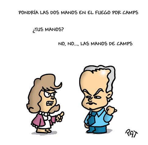 Gonzalez Pons pone las manos en el fuego por Camps