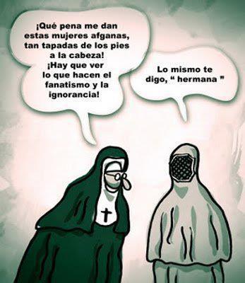 Monja y Burka