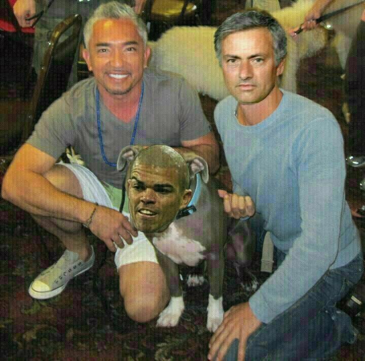 Mourinho, Pepe y el Encantador de perros