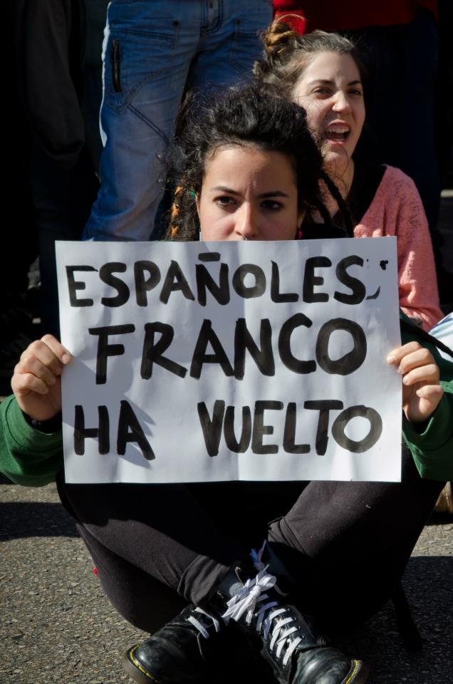 #ApoyoAGarzón Españoles: Franco ha vuelto