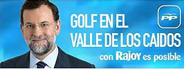 Golf en el Valle de los Caídos, con Rajoy es posible