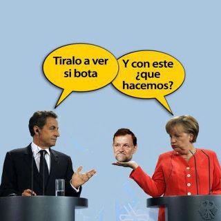 Sarkozy, Merkel y Mariano