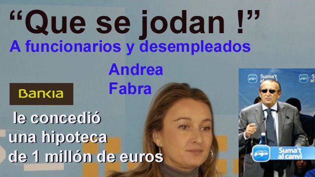 Andrea Fabra y Bankia