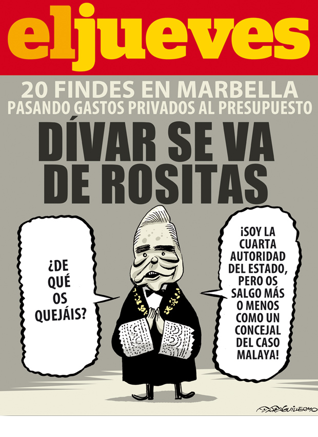 Carlos Dívar se va de rositas