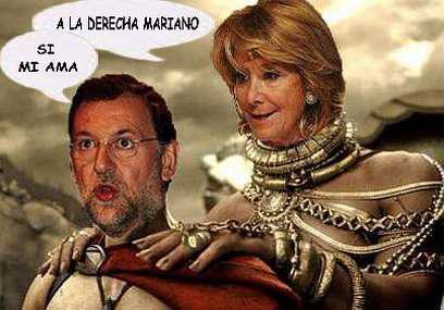 Mariano y Espe, a la derecha