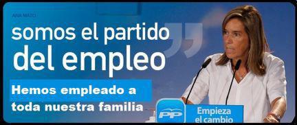 PP, el partido del pleno empleo