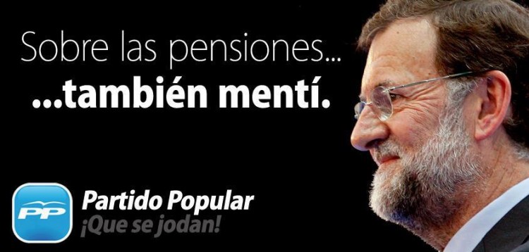 Mariano también mintió sobre las pensiones