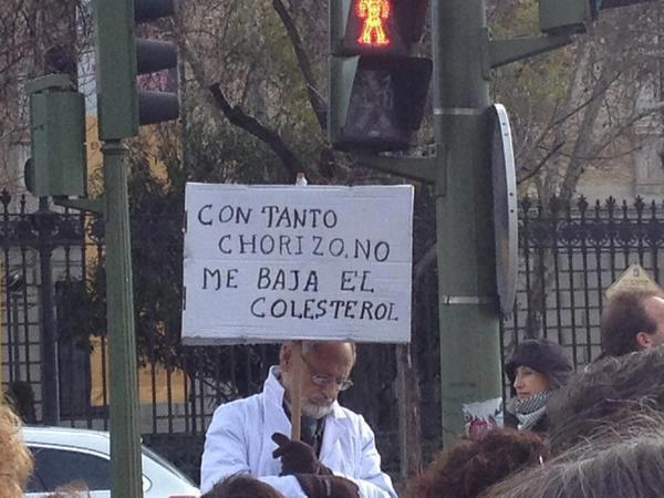 Con tanto chorizo no me baja el colesterol