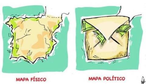 Mapa Físico vs Mapa Político