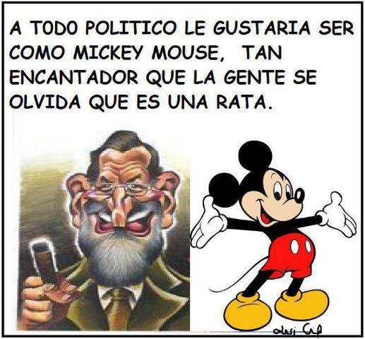 Mariano y Mickey Mouse