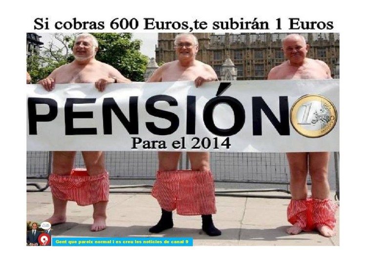 Medidas sobre las pensiones para el 2014