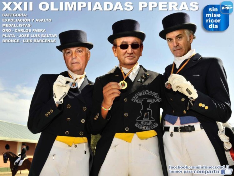 Fabra, Baltar y Bárcenas en las Olimpiadas PPeras