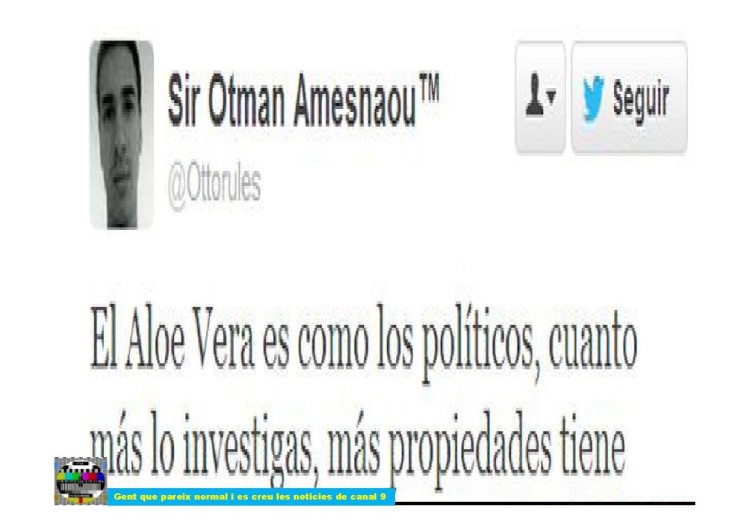 El Áloe Vera y los políticos