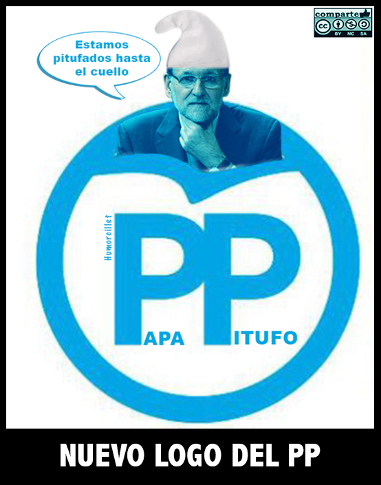 Nuevo logo del PP - Papá Pitufo